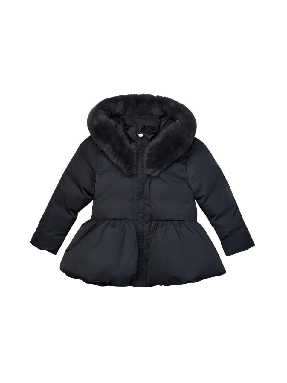 ADee Meisjes Winterjas Amie Zwart