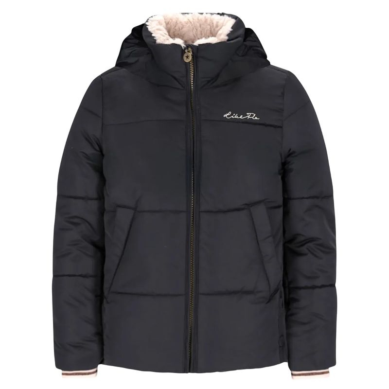 LIKE FLO gewatteerde jas antraciet