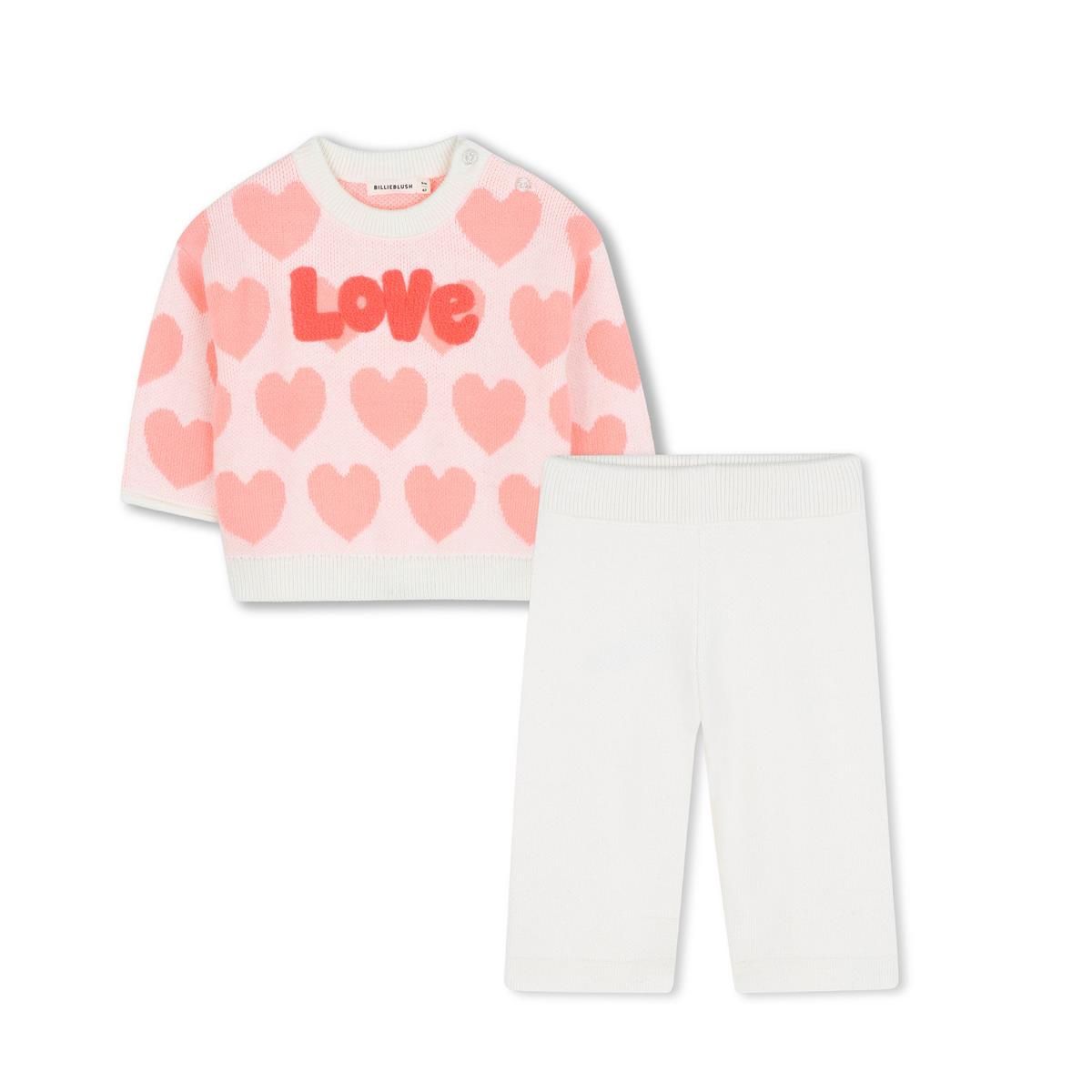 BILLIEBLUSH  KNITTED SET ivory