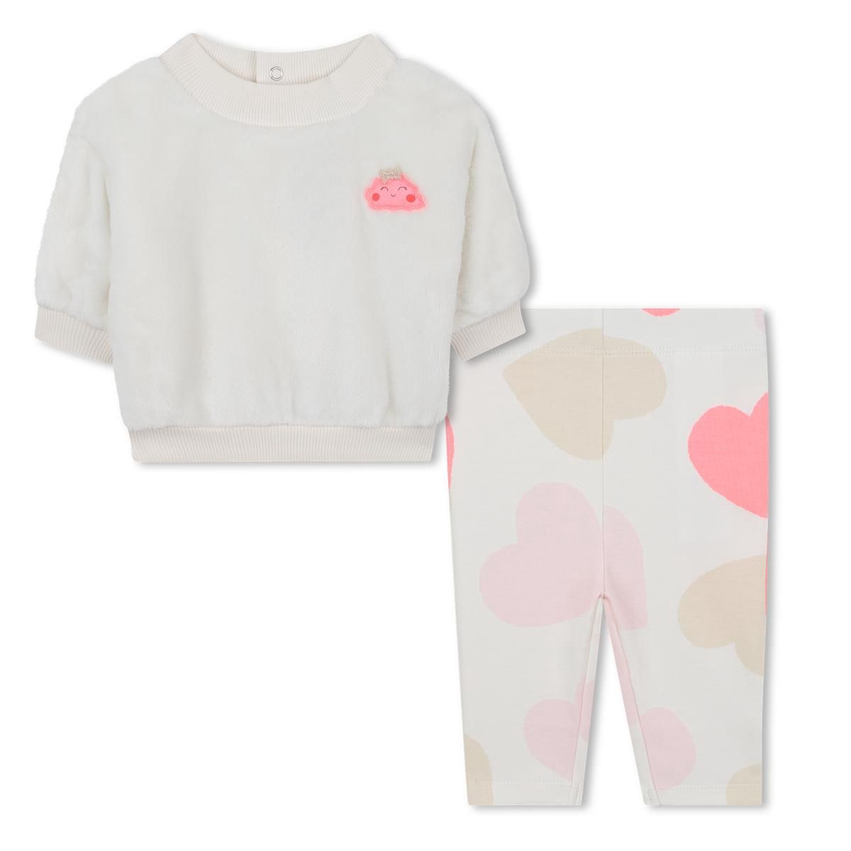 BILLIEBLUSH SWEATER+TROUSERS SET ivory