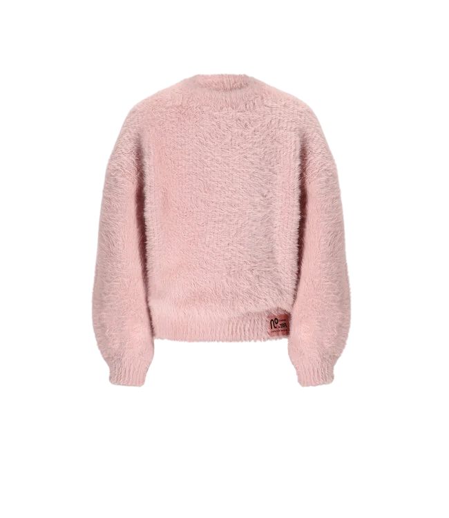NONO winter sweater meisjes roze  Kate  zacht, fluffy, gebreid