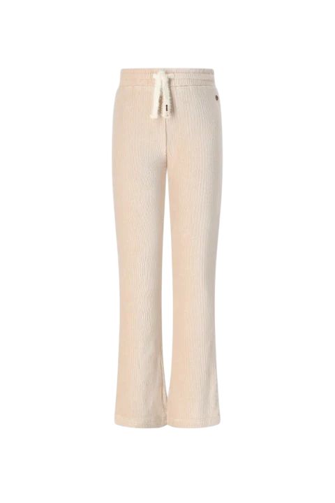 NONO Sady Velvet Rib Flared Pants Pearled Ivory
