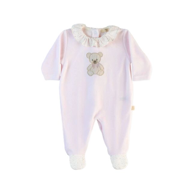 Baby Gi teddy en me babygrow pink