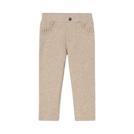 Mayoral Fleece basic trousers beige