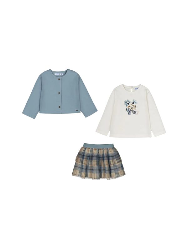 Mayoral Meisjes Set Rok 3 Piece Blue Bell