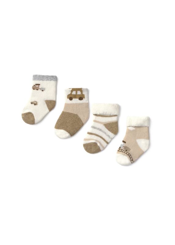Mayoral 4pc set socks toffe vig