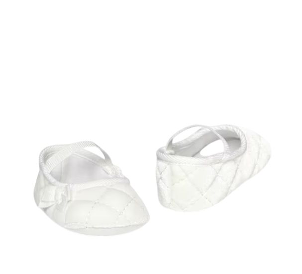 Mayoral Babyschoen ballerina velvet wit