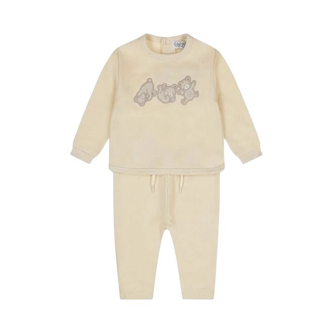 Dirkje meisjes baby set off white beertjes