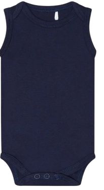 Dirkje basic baby romper mouwloos navy