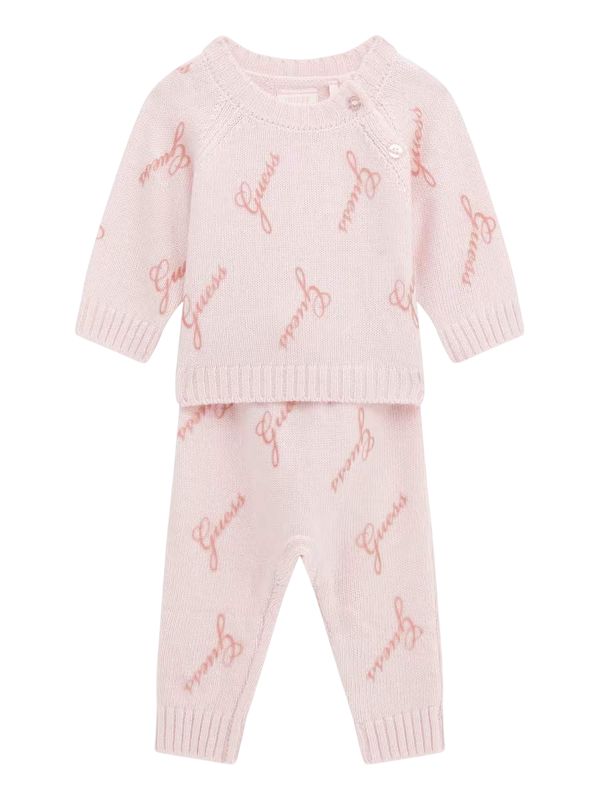 Guess baby pak roze all over print knoopje