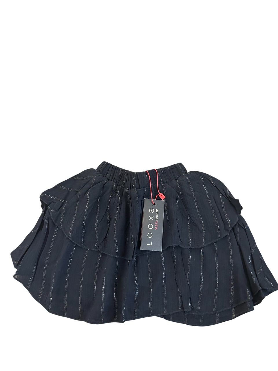Looxs glitter rok zwart zilver