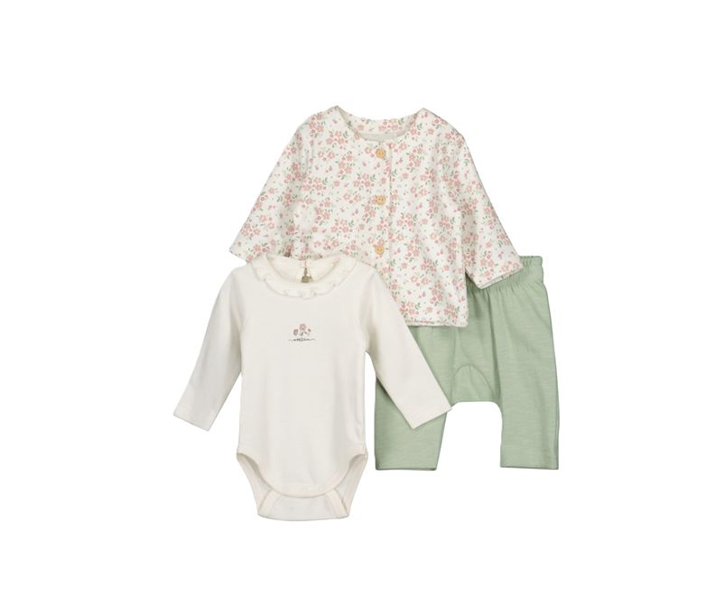 Blue Seven 3pc babyset rose