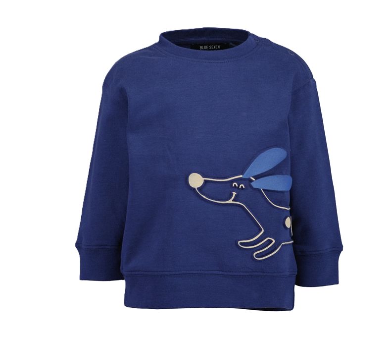 Blue Seven Dog print sweatshirt