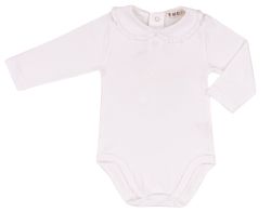 EMC baby romper meisje met kraagje wit