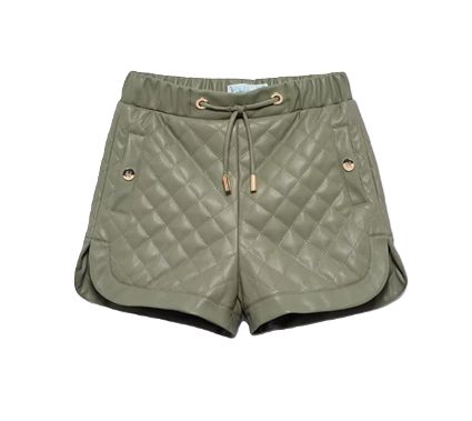 Abel&amp;Lula Cushioned Faux Leather Bermuda