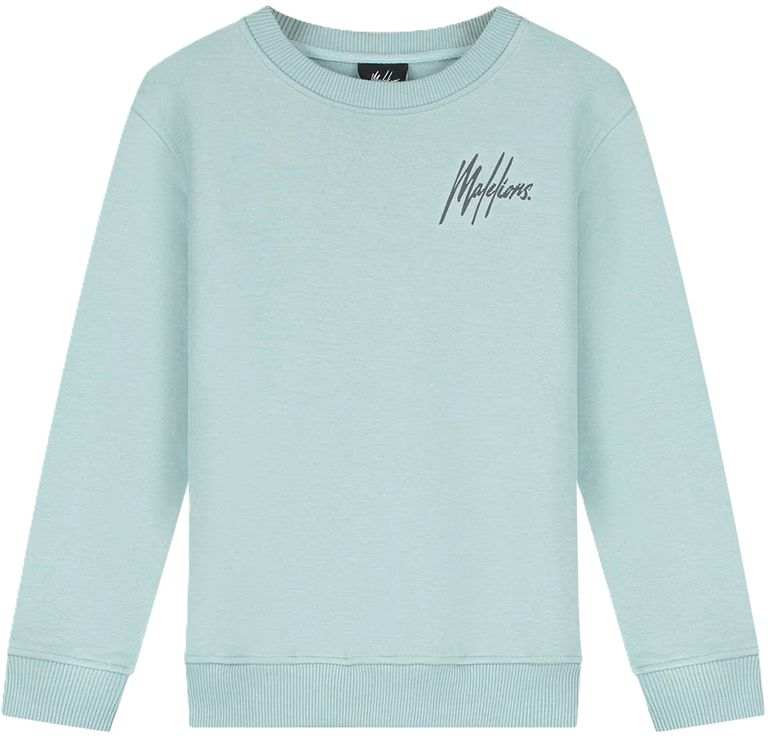 Malelions Junior striped sweater Aqua