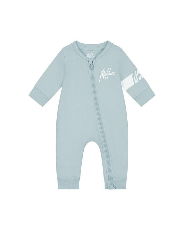 Malelions Baby Crewneck Tracksuit Light Blue