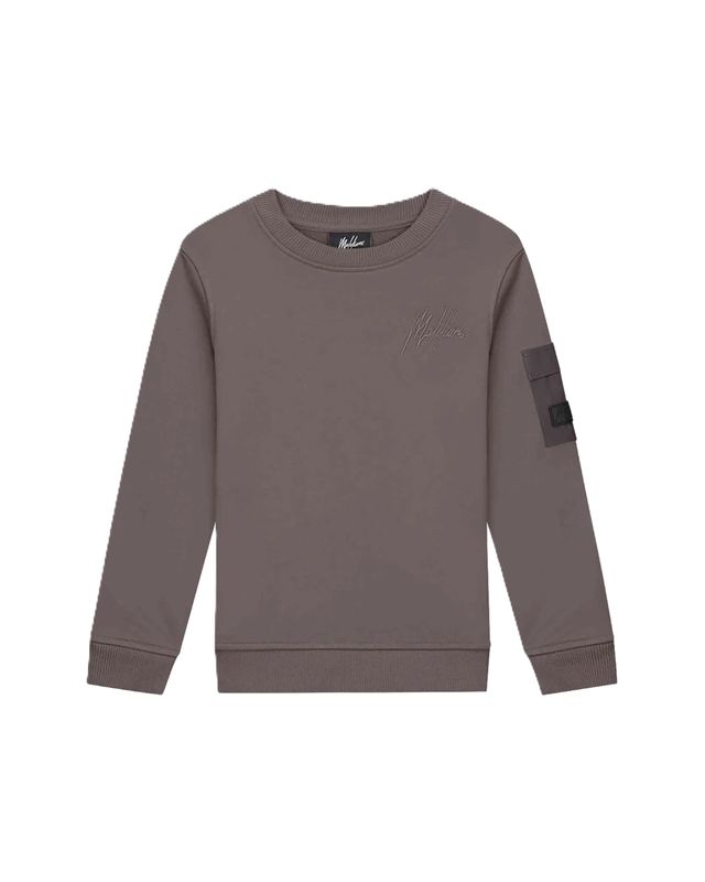 Malelions Nylon Pocket Sweater antraciet