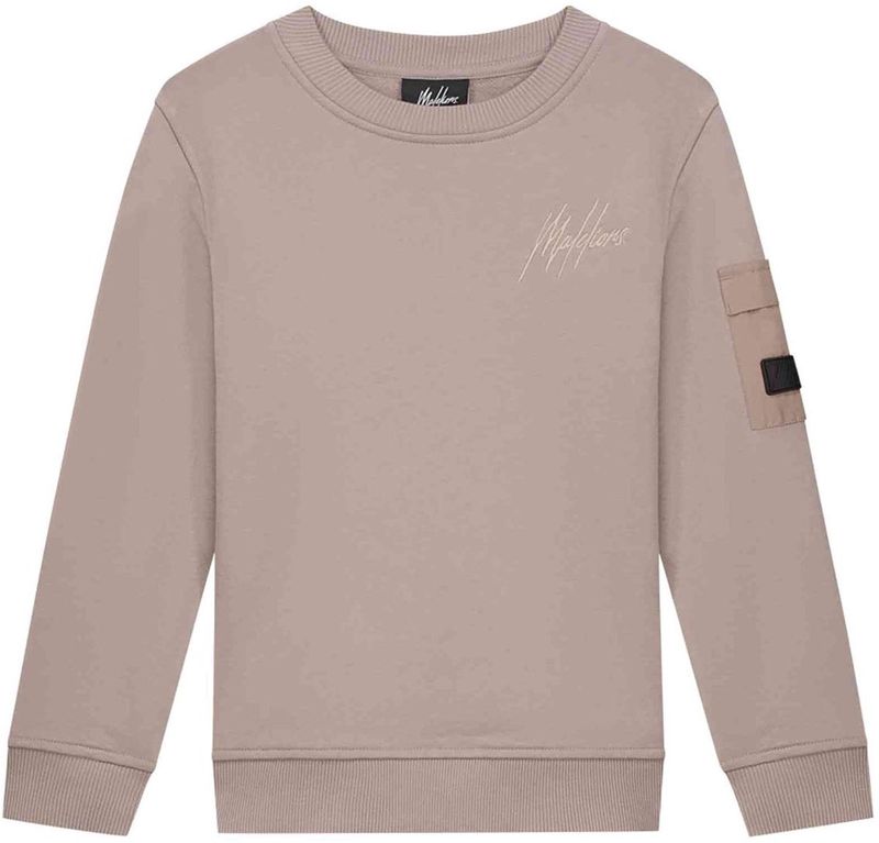 Malelions  Nylon Pocket Sweater  Grey Brown