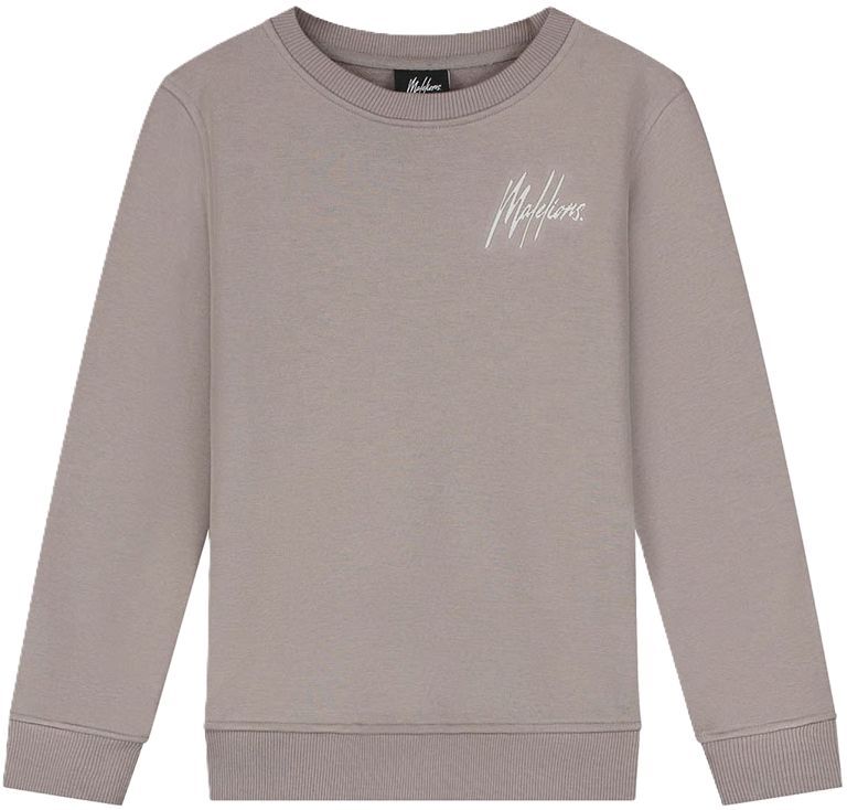 Malelions Junior Striped Signature Sweater Brown