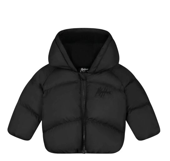 Malelions Baby Signature Puffer Jacket Black