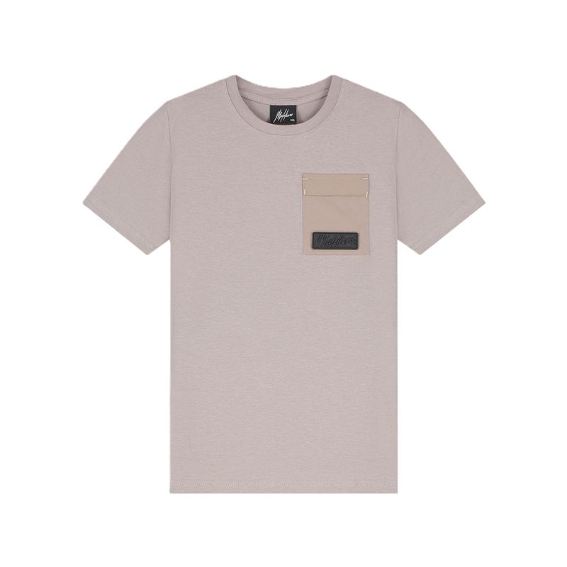 Malelions Junior Nylon Pocket T-shirt Antraciet