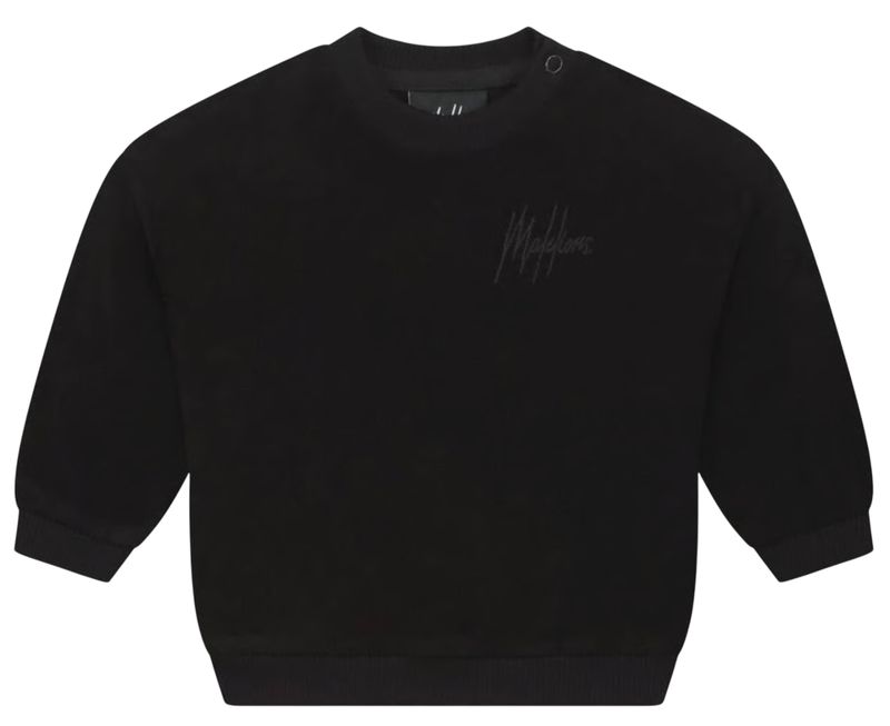 Malelions Baby Towelling Sweater zwart