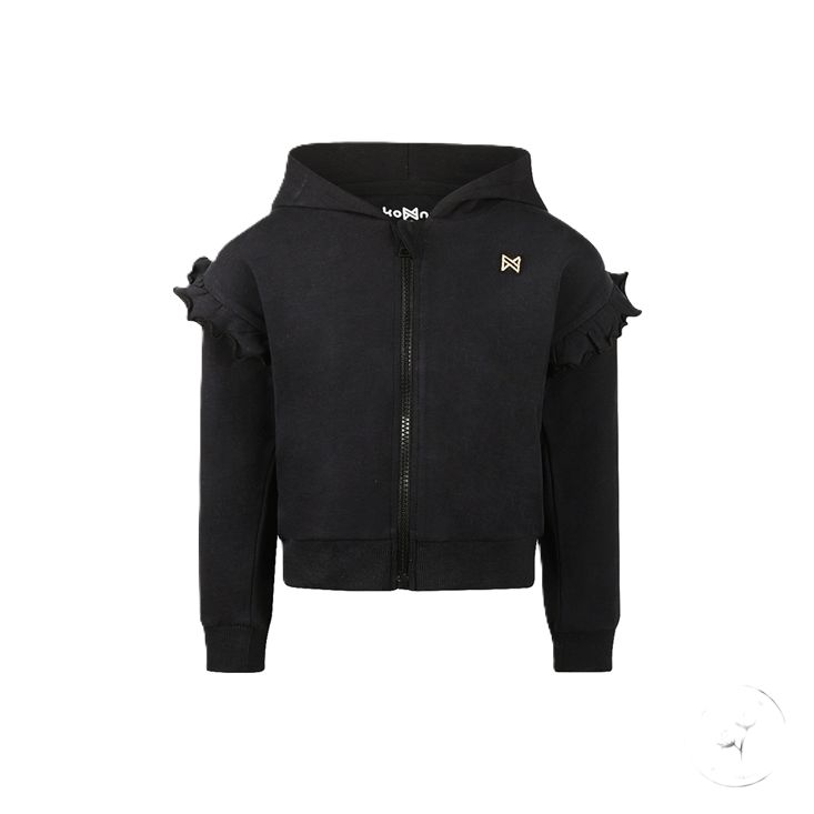 Koko Noko Vest Met Capuchon Zwart