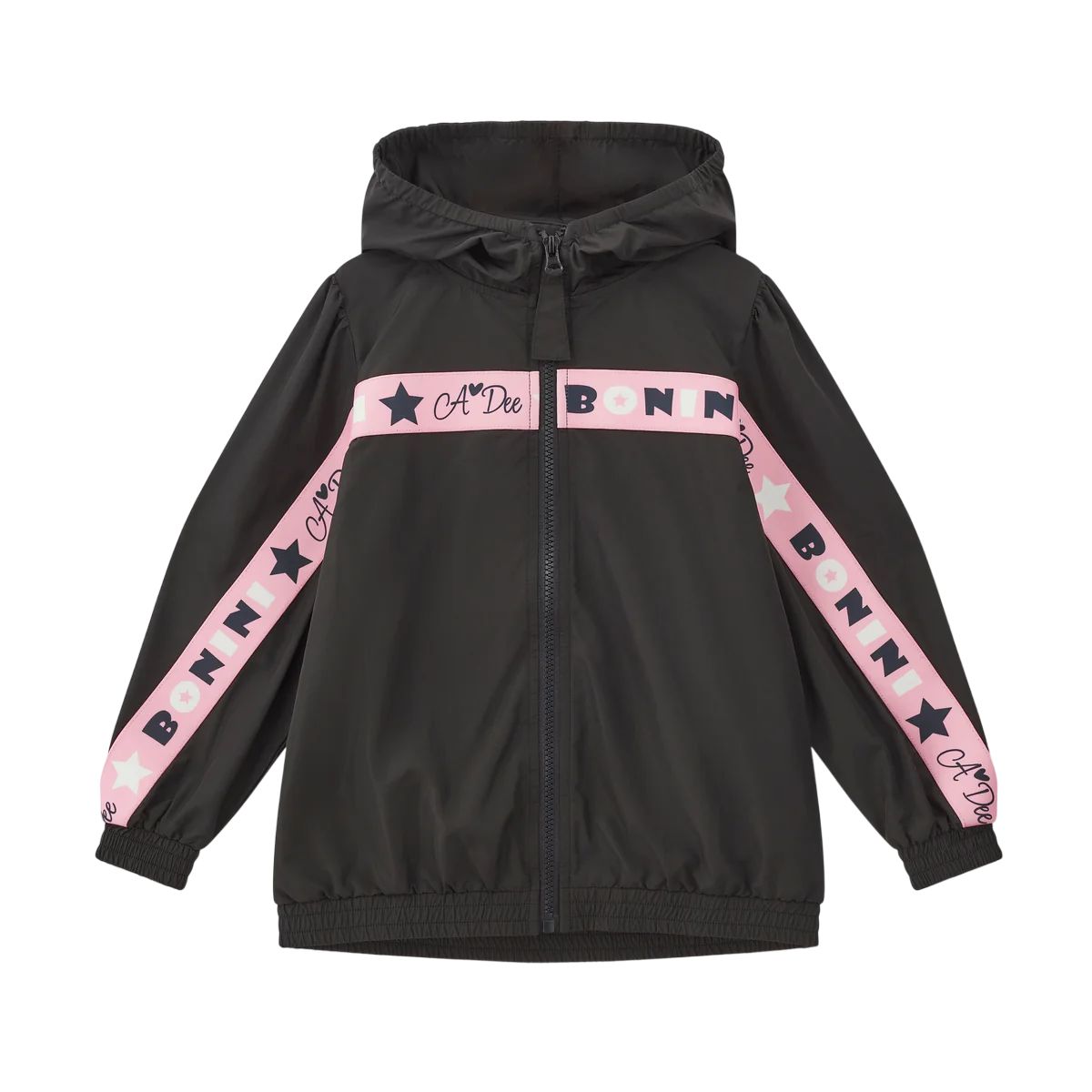 Bonini by A-Dee Black Branded Tape Jacket