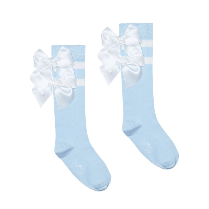 A'dee Maeve Kniekousen Blauw/Wit