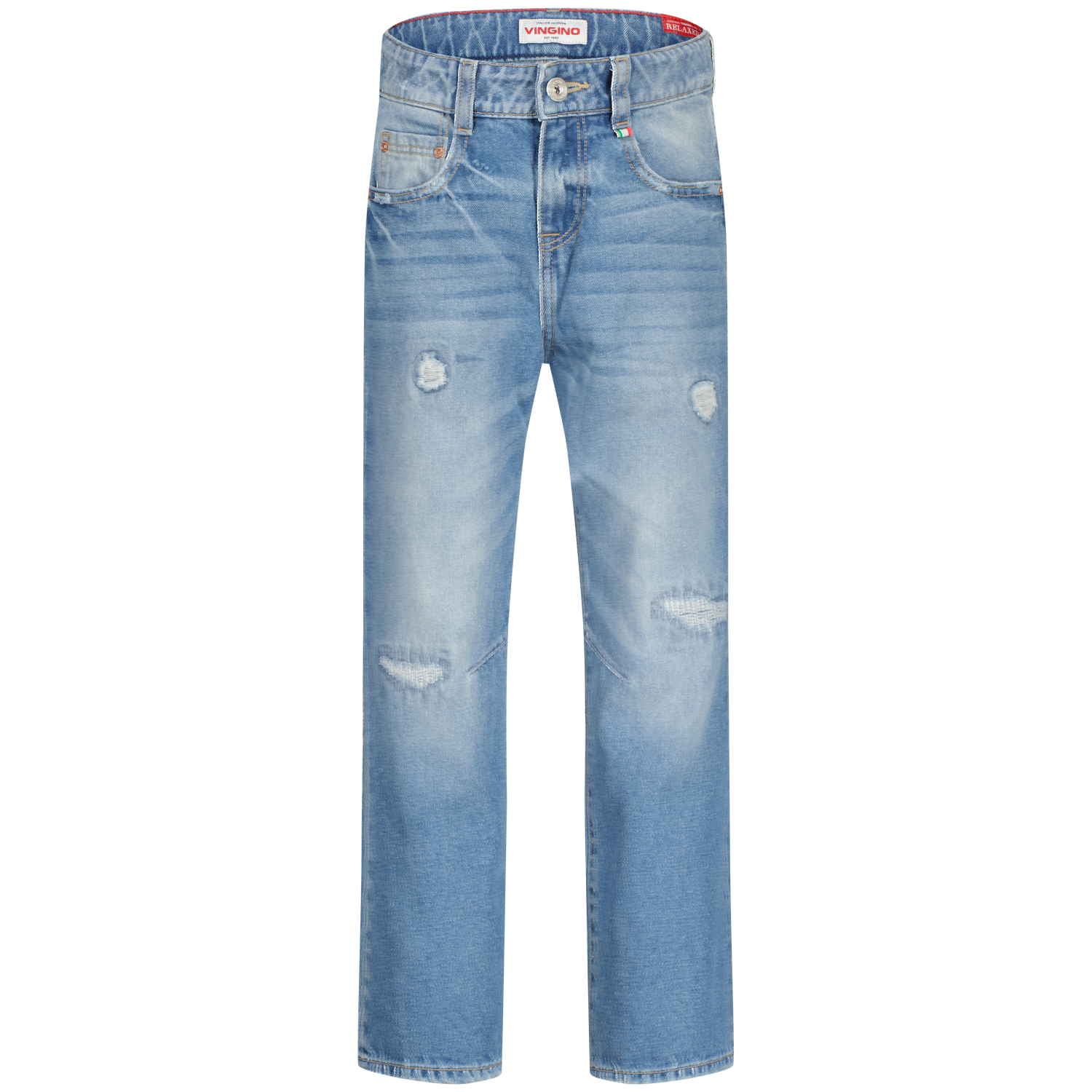 Vingino relaxed regular waist regular fit jeans light blue denim