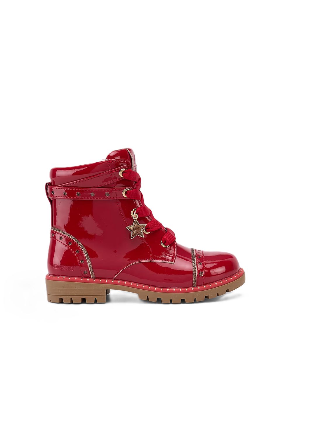 Mayoral Girls Biker Boots Rood