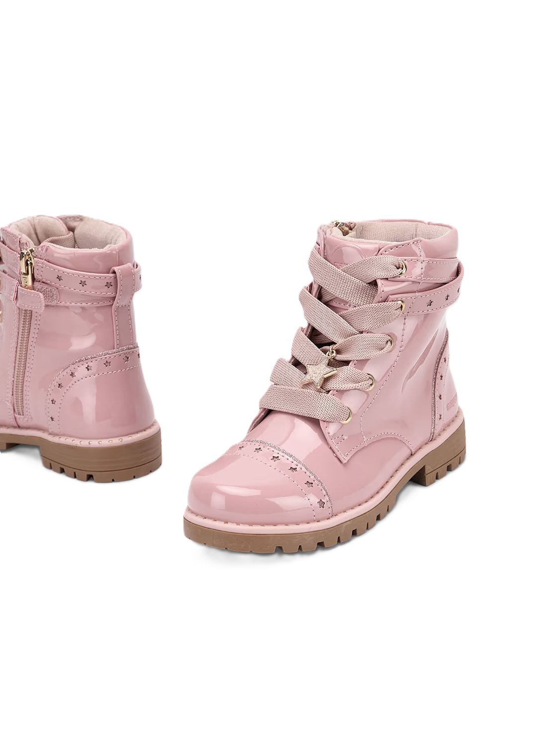 Mayoral Biker Boots Girls Pink