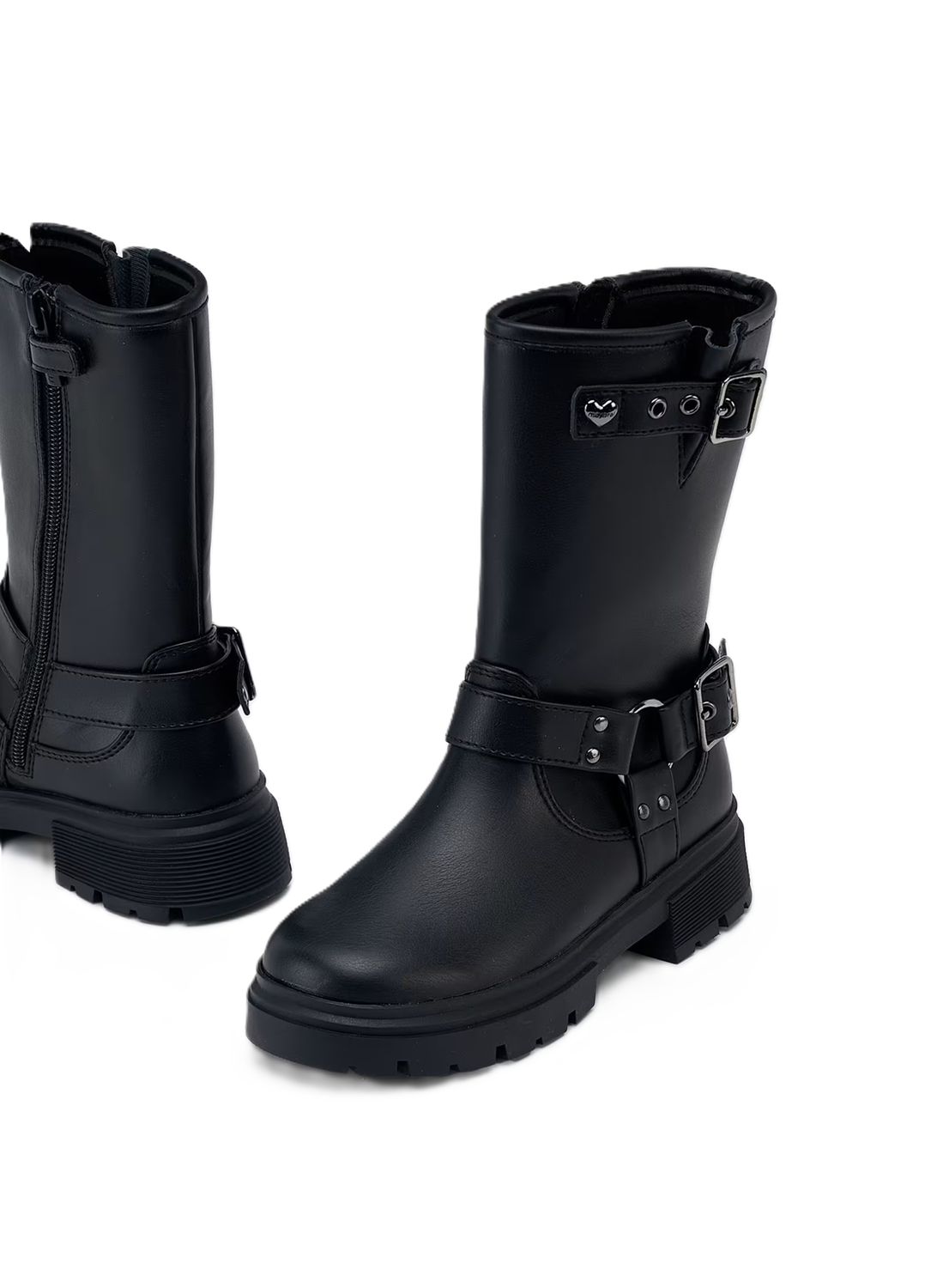 Mayoral Biker Boots High Black