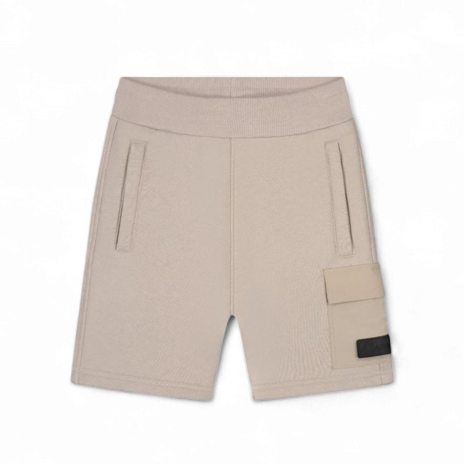 Malelions Junior Nylon Pocket Shorts  Taupe
