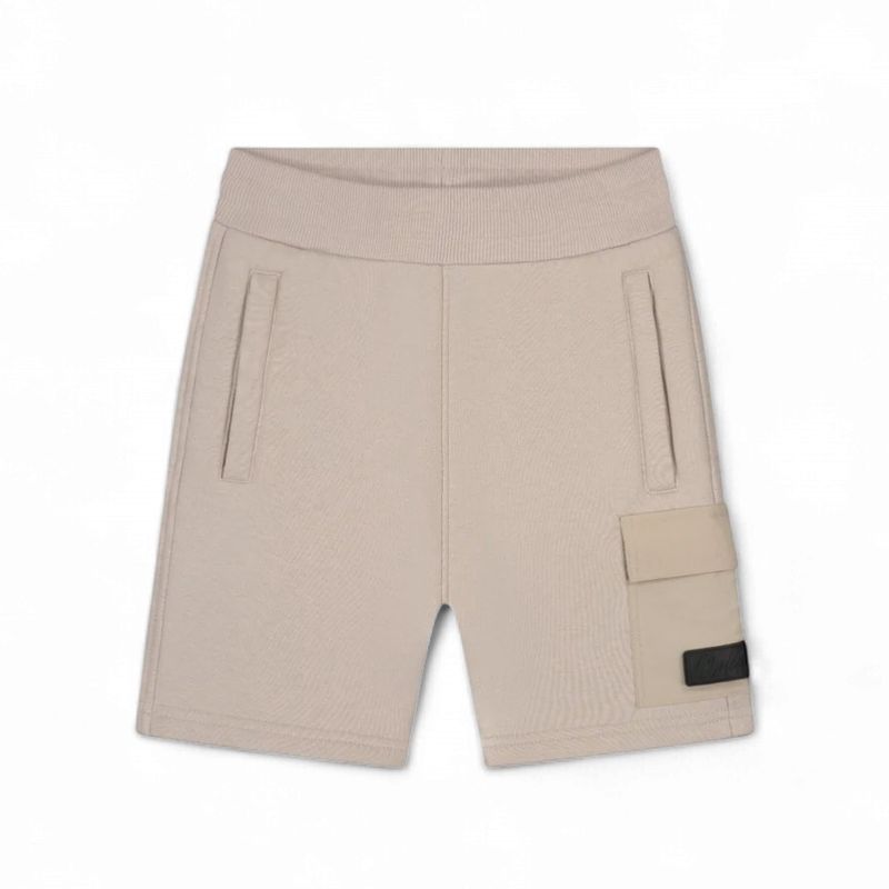 Malelions Junior Nylon Pocket Shorts  Taupe