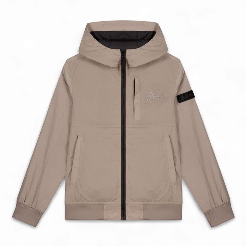 Malelions Junior Crinkle Jacket  Taupe
