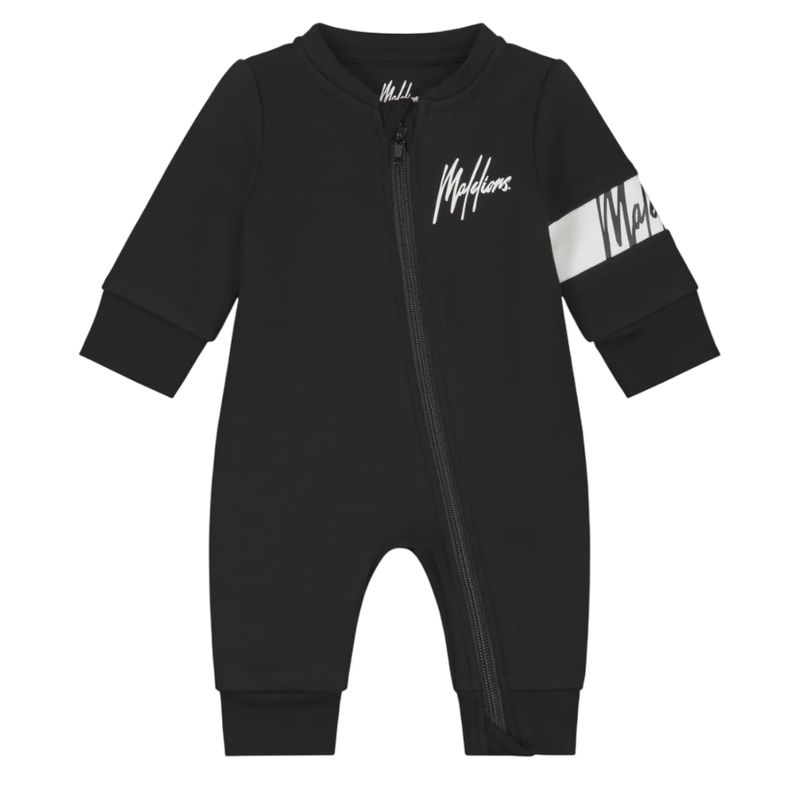 Malelions Baby Crewneck Tracksuit  Black