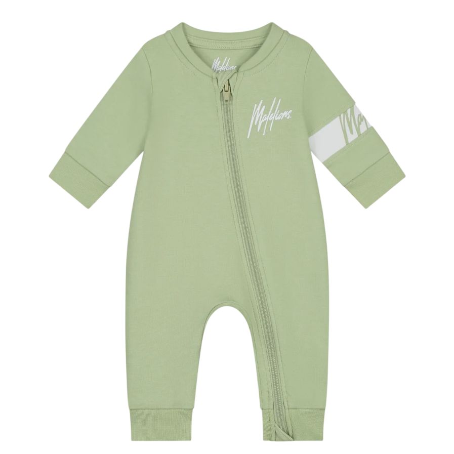 Malelions Baby Crewneck Tracksuit  Grass Green