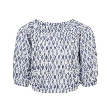 LOOXS 10sixteen Offshoulder top Blue print