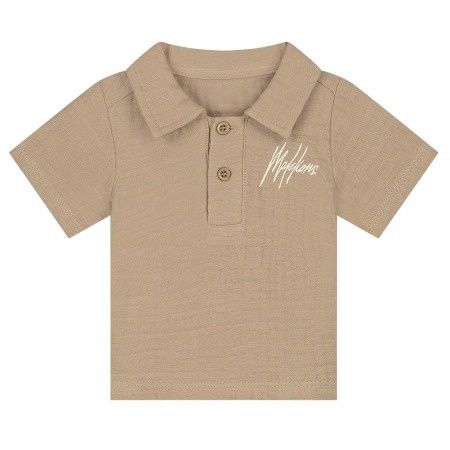Malelions Baby Mousseline Polo | Taupe