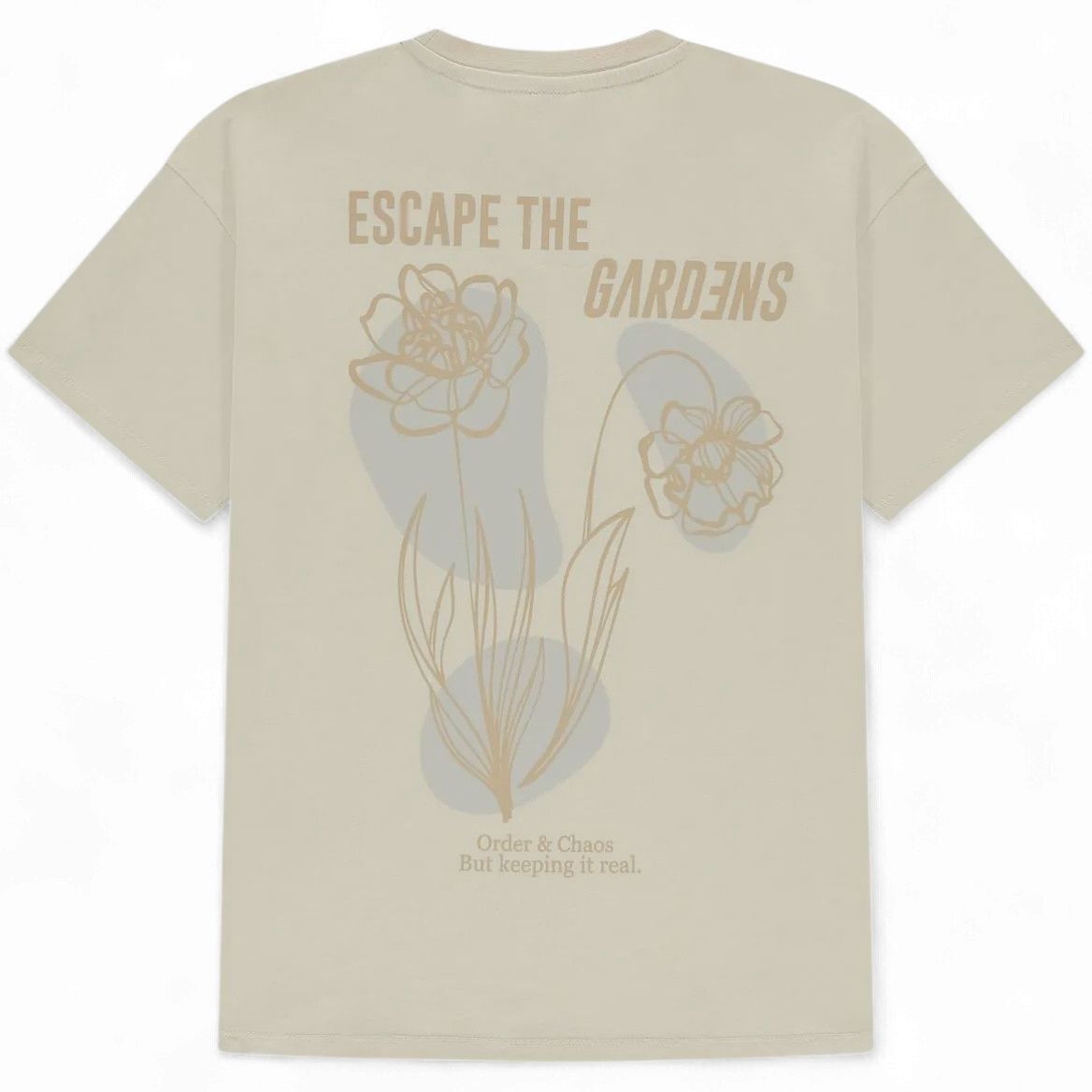 Nik &amp; Nik  Blooms Oversized T-Shirt Beige