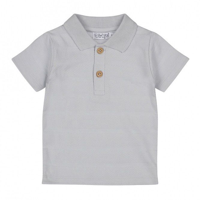 Dirkje-Jongens Polo shirt SS-Light blue