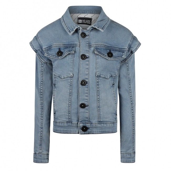No Way Monday Meisjes Jas Blue jeans
