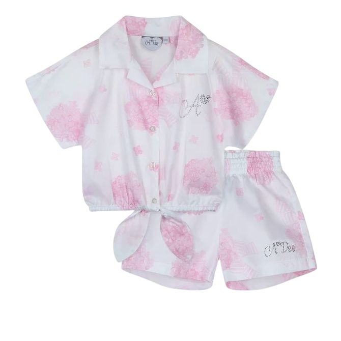 A'dee White Caroline Shorts Set