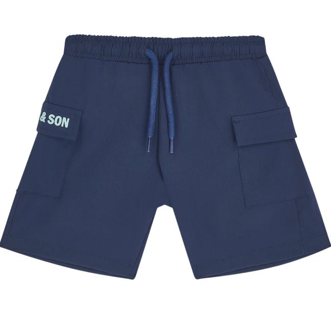 Mitch &amp; Son Navy Hamish Shorts