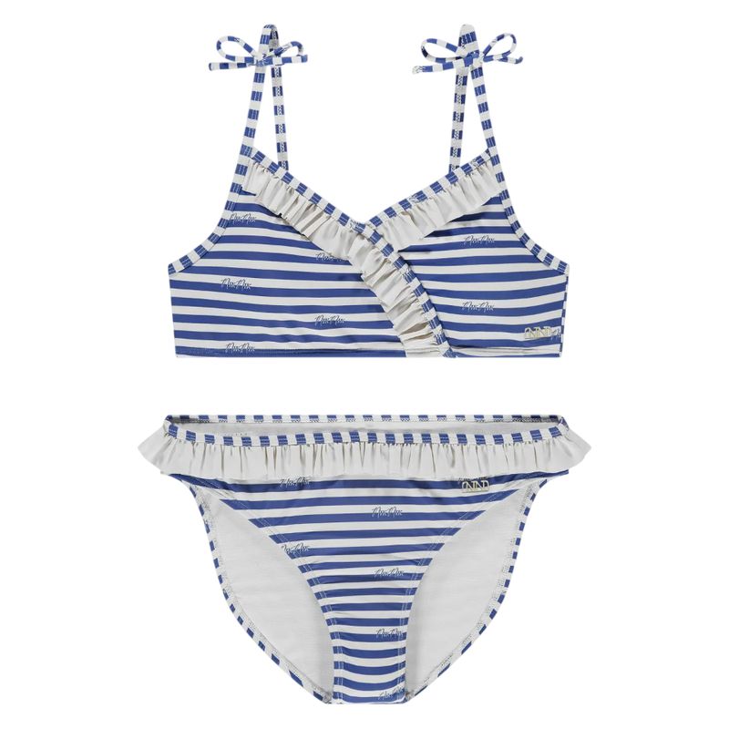 Nik &amp; Nik Gestreepte bikini met ruches