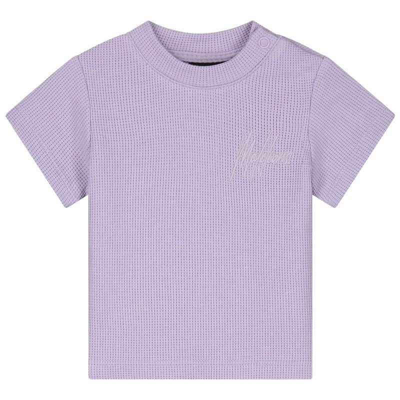 Malelions Baby Waffle Signature T-Shirt paars
