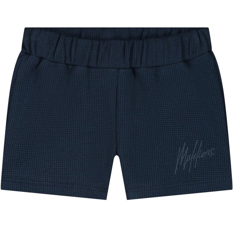 Malelions Baby Waffle Signature Shorts navy