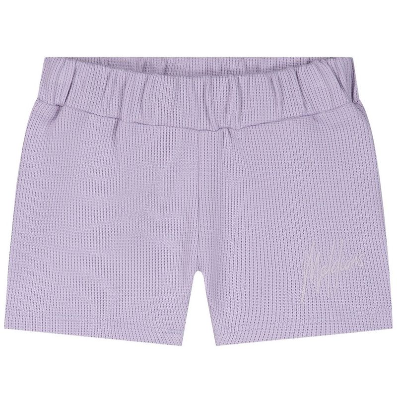 Malelions Baby Waffle Signature Shorts paars